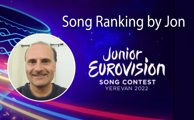 Junior Eurovision 2022 Song Ranking