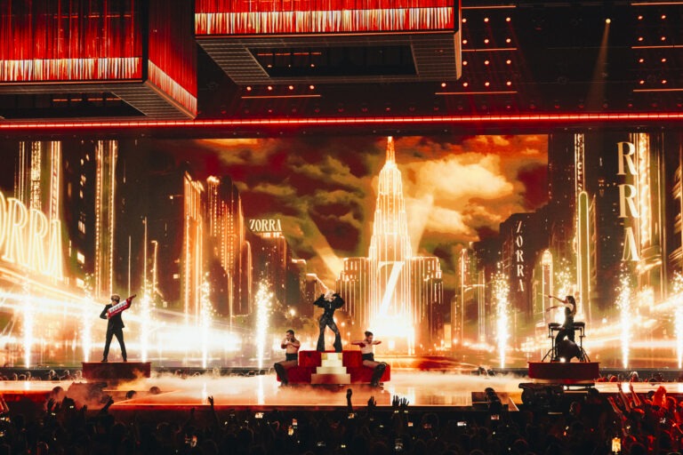 Nebulossa performing ZORRA for Spain at the Grand Final at Malmö Arena