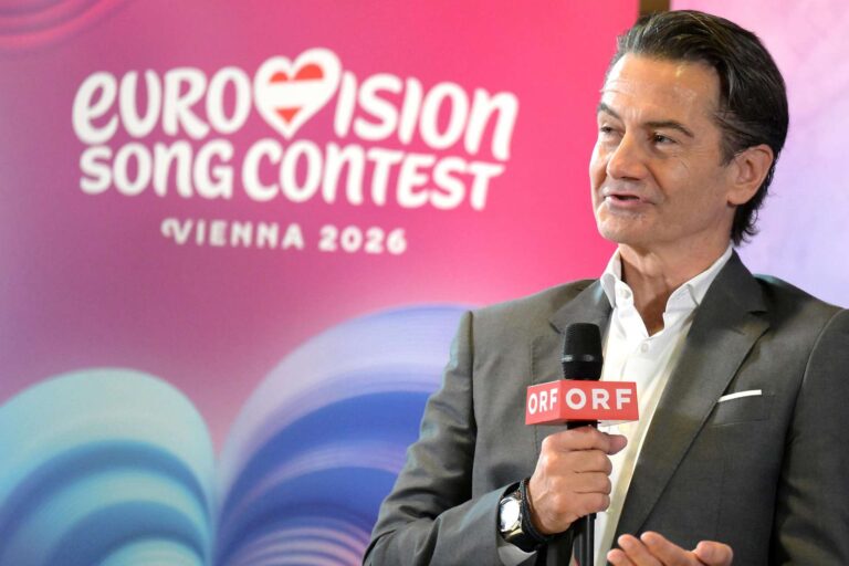 ORF Director General Roland Weißmann provided information about the Eurovision Song Contest 2026 during a press briefing