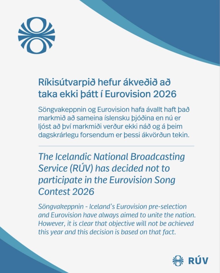 Iceland Withdraws from Eurovision 2026